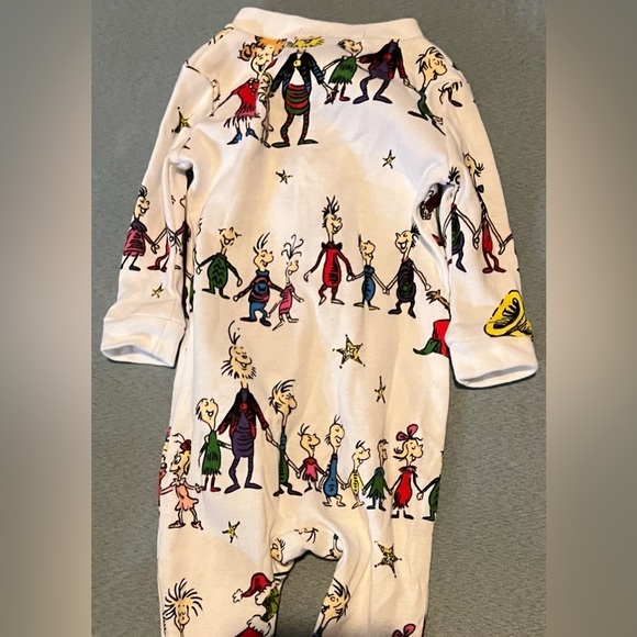 Dr. Seuss Christmas Footie Pajamas - Picture 2 of 3
